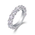 Ronde d’Éternité, 18 White Gold-Plated S925 Sterling Silver 0.50ct × 11 Moissanite Wedding Ring