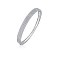 Éclat Majesté, 18k Gold-Plated S925 Sterling Silver Pavé Moissanite Bangle
