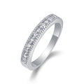 Clarté Éternelle — Gold-Plated S925 Sterling Silver 1.29ct Moissanite Wedding Band