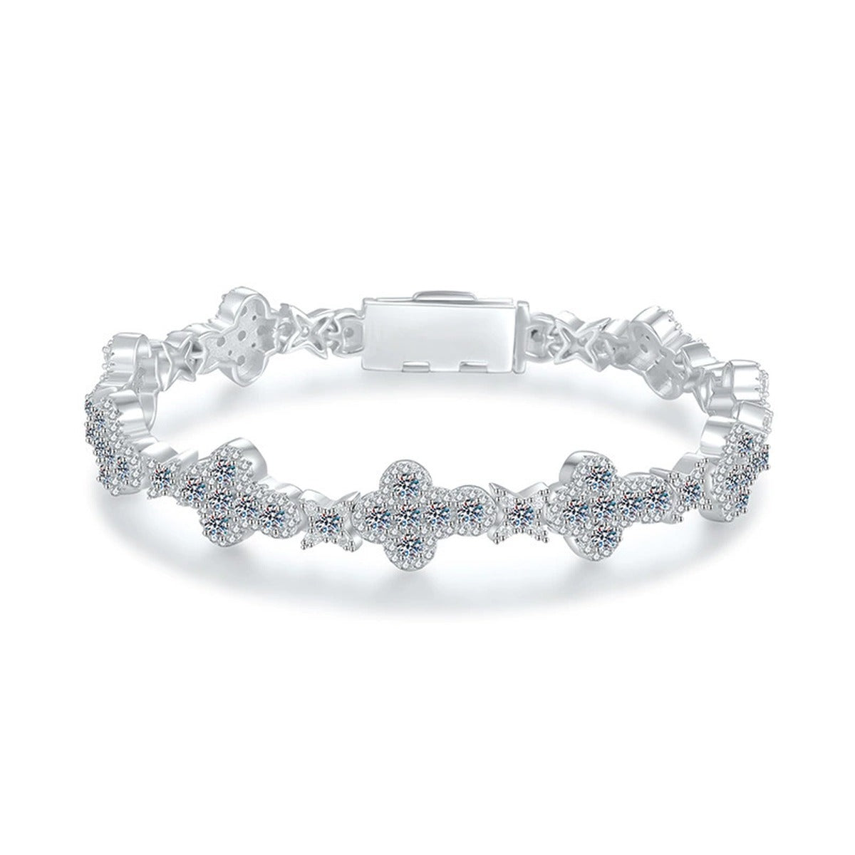 Full Moissanite Tennis Bracelet white background product image