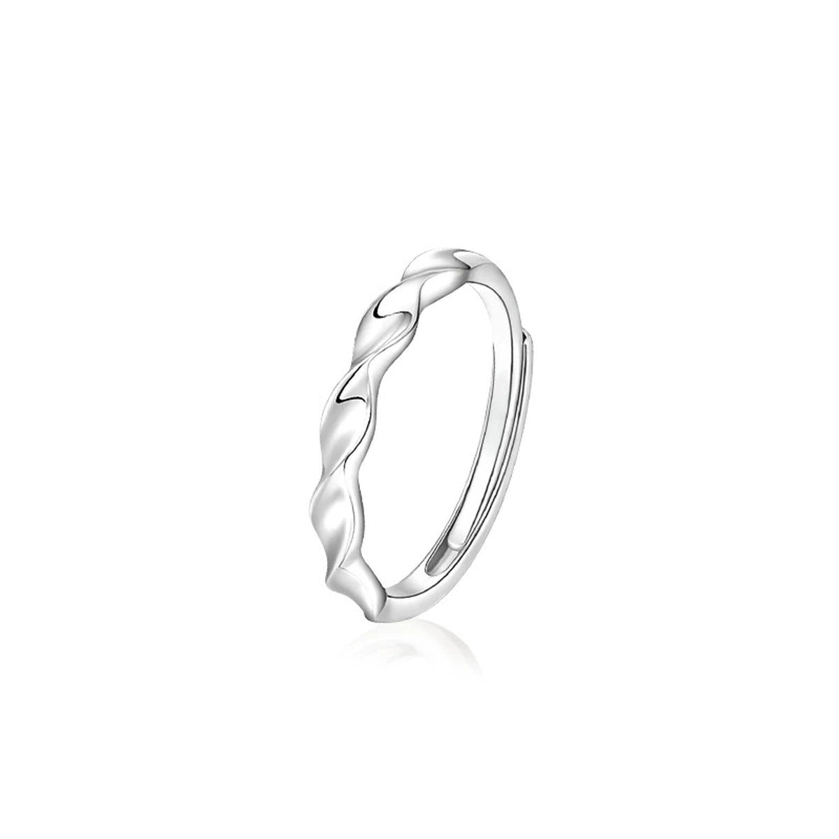 Round Moissanite Couples Wedding Rings in white gold-plated S925 sterling silver on clean white background